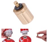 Adaptador para recarga de Gas portátil, estufa de Camping al aire libre, cilindro de Gas, tanque de Gas, accesorios para quemadores, bote de butano inflado para senderismo oro