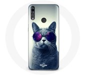 Coque pour Huawei p30 lite Chat Lunettes violettes Style