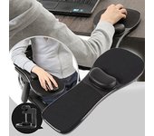 Reposabrazos para ordenador, reposabrazos para silla, escritorio, hogar, oficina, muñeca, alfombrilla para ratón negro