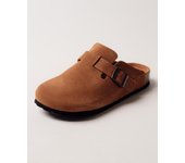 Zuecos de plataforma Allsy 19780 36 Ante rojo 36 marrón