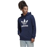 adidas Adicolor Classics Trefoil Sudadera con capucha, Sudadera azul marino para hombre L azul oscuro