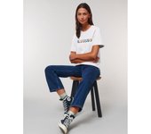 Camiseta mujer - LOULOU COLORE S blanco