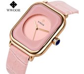 WWOOR Nueva Moda Reloj de Mujer Reloj de Cuarzo Correa Reloj Impermeable Relojes de Mujer
