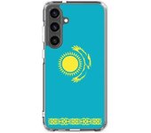 Coque Téléphone - Oficial de Kazajstán - Samsung Galaxy S24 Ultra - Drapeau - Souple - Multicolore