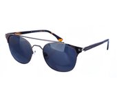 Gafas de sol con forma ovalada AB12299 unisex TU marrón/plata