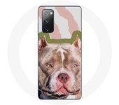 Coque pour Samsung Galaxy S20 FE Chien de Pitbull marron