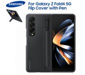 Funda de pie Original Samsung Galaxy Z Fold4 Fold 4 con S Pen, funda protectora completa para teléfono con soporte para bolígrafo desmontable negro