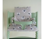 Silla de comedor para niños Stokke: Cojín portátil desmontable, grueso y antisuciedad con respaldo, nuevo estilo See Details