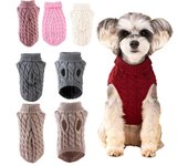 Ropa de punto para perros Suéter para chihuahuas Ropa de invierno para perros pequeños Suéter para perros esfinge Ropa cálida para perros York S