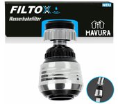 FILTOX Ahorrador de agua Accesorio para grifo Ducha giratoria Boquilla mezcladora Perlator