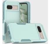 Funda protectora anticaídas de doble capa Qihang para Google Pixel 8A Google Pixel 8A púrpura