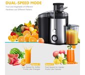 Exprimidor de naranjas eléctrico de 1,5 l y 220 V, licuadora de frutas y verduras de 800 W, exprimidor de limón, máquina exprimidora multifunción, electrodomésticos de cocina EU