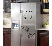 Pegatina para nevera, cara feliz y deliciosa, cocina, nevera, pared, refrigerador, pegatinas de vinilo, decoración artística de pared