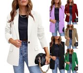 Chaqueta de traje ajustada para mujer otoño/invierno 2024: estilo elegante y profesional L verde