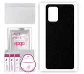apgo Protective Skin Sticker for the back compatible with Oppo Reno 6 Z 5G, Wrap Film, Foil, Vinyl - Pattern Matte Black