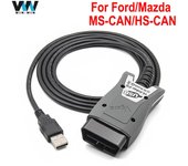 Para Mazda para Ford FORScan Vgate Vlinker FS ELM327 USB OBD2 herramienta de diagnóstico de coche ELM 327 USB MS/HS CAN FORScan OBD2 escáner automotriz