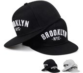 Gorra Snapback con bordado de letras, de algodón, a la moda, para hombre, deportiva, de ocio, estilo hip hop. gris/negro