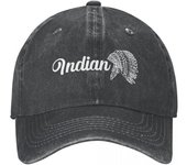 Casual Indian Motocycles Logo Gorras De Béisbol Estilo Unisex Desgastado Lavado Snapback Sombrero Al Aire Libre Sombreros De Verano Gorra One Size