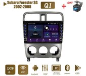 Reproductor de vídeo Multimedia 2 Din Android Car Radio para Subaru Forester SG 2002-2008 con botón perilla WiFi 1 + 16GB 1+16GB