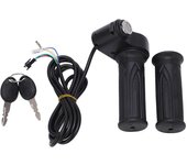 Empuñadura del acelerador para patinete eléctrico, sin pantalla, con bloqueo de cuchillo grande, empuñaduras giratorias del acelerador para patinete eléctrico