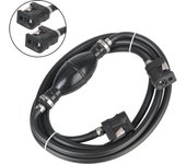 Conector de tubo de manguera de aceite, manguera de línea de combustible, manguera de goma, bomba de combustible para motor marino, fueraborda, automóvil, barco, kit de conectores de tanque de 6 mm