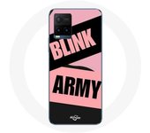 Coque pour Vivo Y21s 2021 / Y21 2021 BTS ARMY Et Blackpink Blink Rose Noir