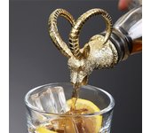 Tapón de cabeza de antílope, boca, vino, whisky, Vodka, Sake, herramientas para verter vino tinto, regalo de cumpleaños y vacaciones, artesanías con cabeza de oveja sagrada