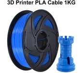 Cables Pla para impresoras 3D de 1 kg, filamento de impresora de 1,75 mm, cables de impresión 3D, accesorios para impresoras 3D, impresoras 3D fáciles de imprimir