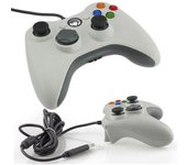 Mando con cable USB para Xbox 360, color blanco