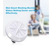 Mini lavadora 3 en 1, lavadora de turbina ultrasónica giratoria Personal portátil, ajustable con USB A