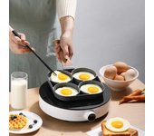 Sartén para cocinar huevos, sartenes, utensilios de cocina antiadherentes para 4 tazas, olla para huevos fritos, panqueques, sartén para tortilla, cazador furtivo de huevos