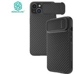 Funda Nillkin de fibra sintética S para iPhone 14 Plus, funda de teléfono ultrafina, estilo empresarial, protección a prueba de golpes, funda trasera iPhone 14 Plus negro
