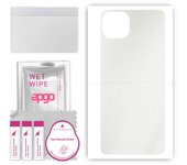 apgo Protective Skin Sticker for the back compatible with Wiko T10, Wrap Film, Foil, Vinyl - Pattern Matte Transparent