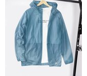 Excelente cierre de cremallera parasol transpirable verano hombres protección solar ropa de abrigo abrigo de ciclismo para chaqueta escolar XL azul