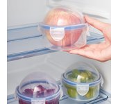 1/2/3PCS Caja de ahorro de alimentos reutilizable Tomate Ajo Cebolla Limón Keeper Refrigerador Caja transparente Soporte para frutas y verduras para mantener alimentos frescos 1PC