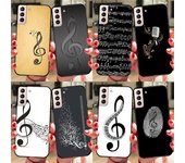 Funda con notas musicales para Samsung Galaxy S20 FE, S21 Ultra, Note 10, S9, S10 Plus, Note 20, S22 Ultra Galaxy S8