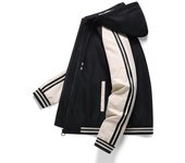 Chaqueta fina deportiva y de ocio para hombre, chaqueta holgada con capucha para primavera, otoño e invierno XXXXXL