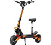 Patinete eléctrico ZSNAKE Z36 para adultos, 3800 W, todoterreno, batería de 60 V 28 Ah, neumáticos todoterreno de 11 pulgadas, motor dual, patinete eléctrico de montaña naranja