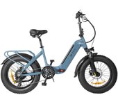 Bicicleta eléctrica plegable DYU FF500 2025 con batería de litio de 48 V y 14 Ah, con neumáticos anchos de 20 x 4,0 pulgadas. negro