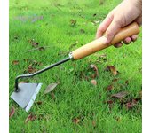 Azada hueca de mano, mango ergonómico, resistente al óxido, fácil deshierbe, aflojamiento del suelo, suministros de jardín para agujeros de granja S
