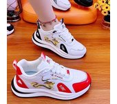 Zapatillas de deporte casuales para mujer, nuevas zapatillas deportivas de verano a la moda de malla transpirable con cordones para mujer, zapatos de plataforma para caminar para mujer 35