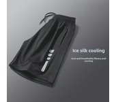 Pantalones cortos de running y baloncesto de seda de hielo de secado rápido para hombre 2XL