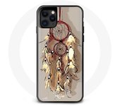 Funda iPhone 13 mini Café crema dibujo atrapasueños