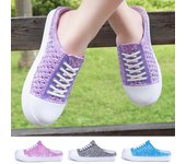Moda Mujer Zuecos Sandalias Pisos Transpirables Zapatos de Agua Zapatillas de Casa 36 azul