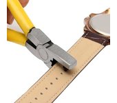 1 pieza de correa de mano universal para reloj, correa de reloj, perforadora de cuero, herramienta de perforación, alicates, herramientas de 2,0 mm amarillo