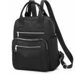 Mochila de viaje informal para mujer, impermeable, Oxford, bolso de hombro, bolso de mano de gran capacidad, mochila negra, mochila escolar 27x14x30cm
