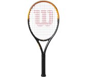 Raqueta de tenis rígida Wilson Junior Burn Spin de 26 pulgadas WR171510U [con interior tapizado] Negro/Naranja