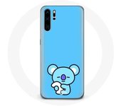 Coque pour Huawei P30 Pro Bangtan BTS BT21 Koya RM Fond Bleu