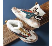 Botas de hombre, zapatillas de invierno, zapatos cálidos para hombre, zapatillas de deporte de felpa antideslizantes impermeables, zapatos Tenis masculinos 39 oro