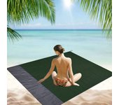 Manta de playa con bolsillo impermeable, colchoneta plegable para acampar, colchón ligero portátil, pícnic al aire libre, estera de arena para playa, 200x210cm 200x210cm naranja